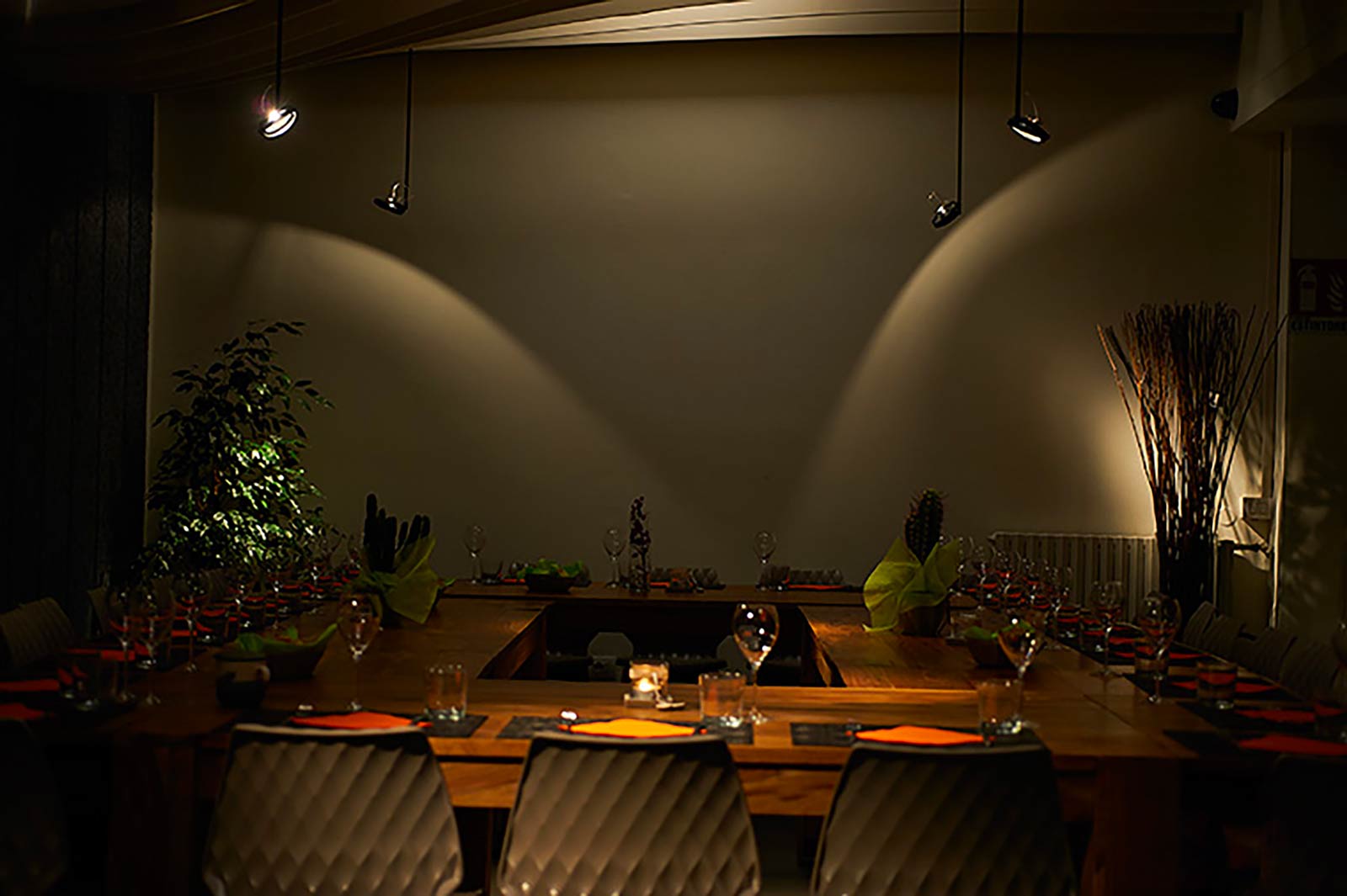 Ristorante pronto per il servizio