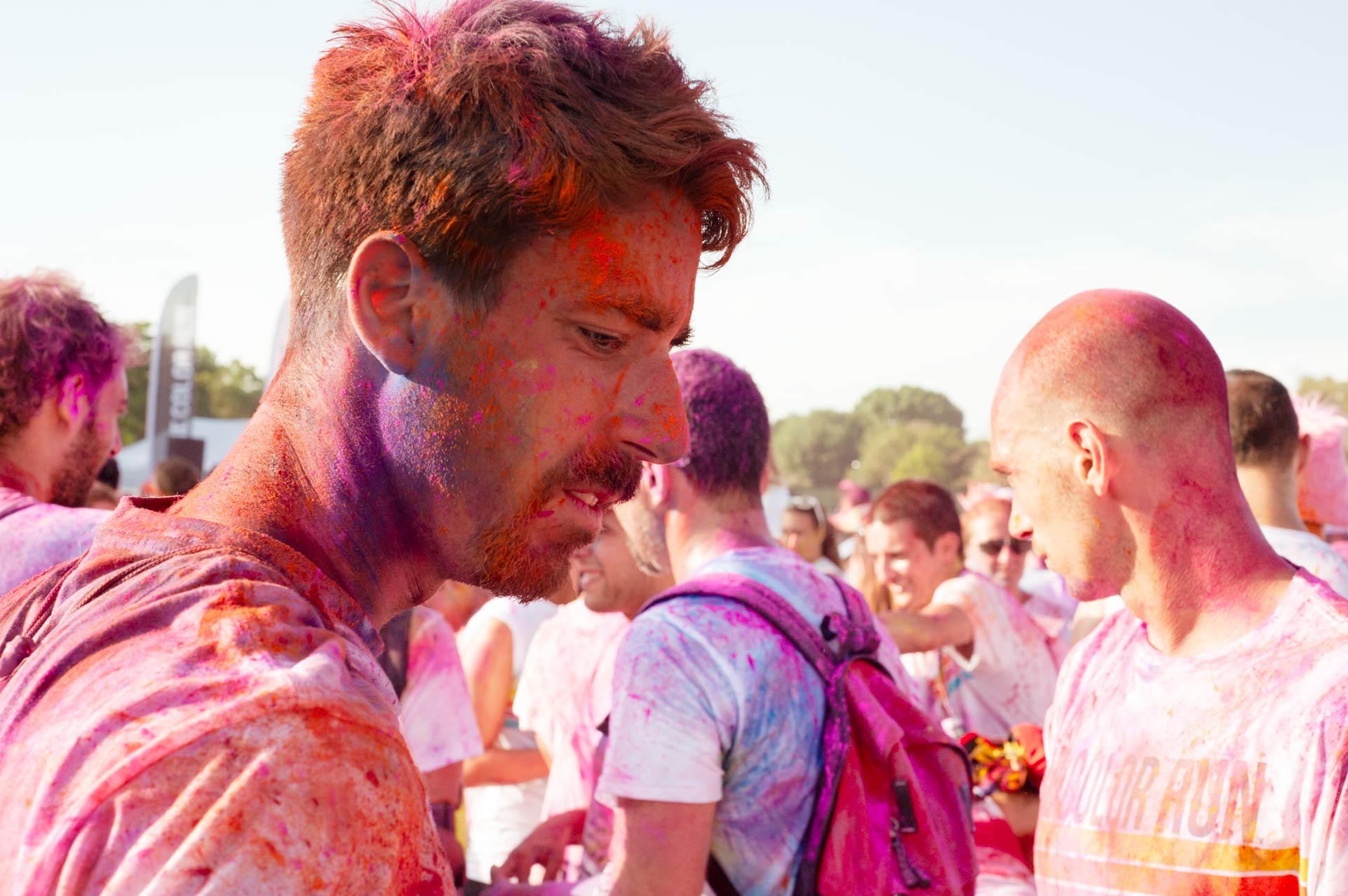 Evento The Color Run ritratto profilo colorato